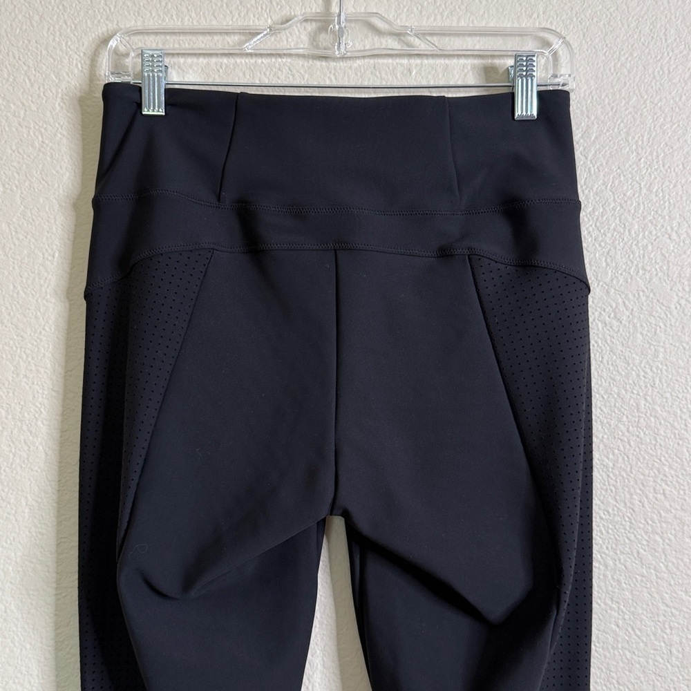 Athleta Stellar crop ankle pant women’s small black moto EUC - Picture 6 of 7